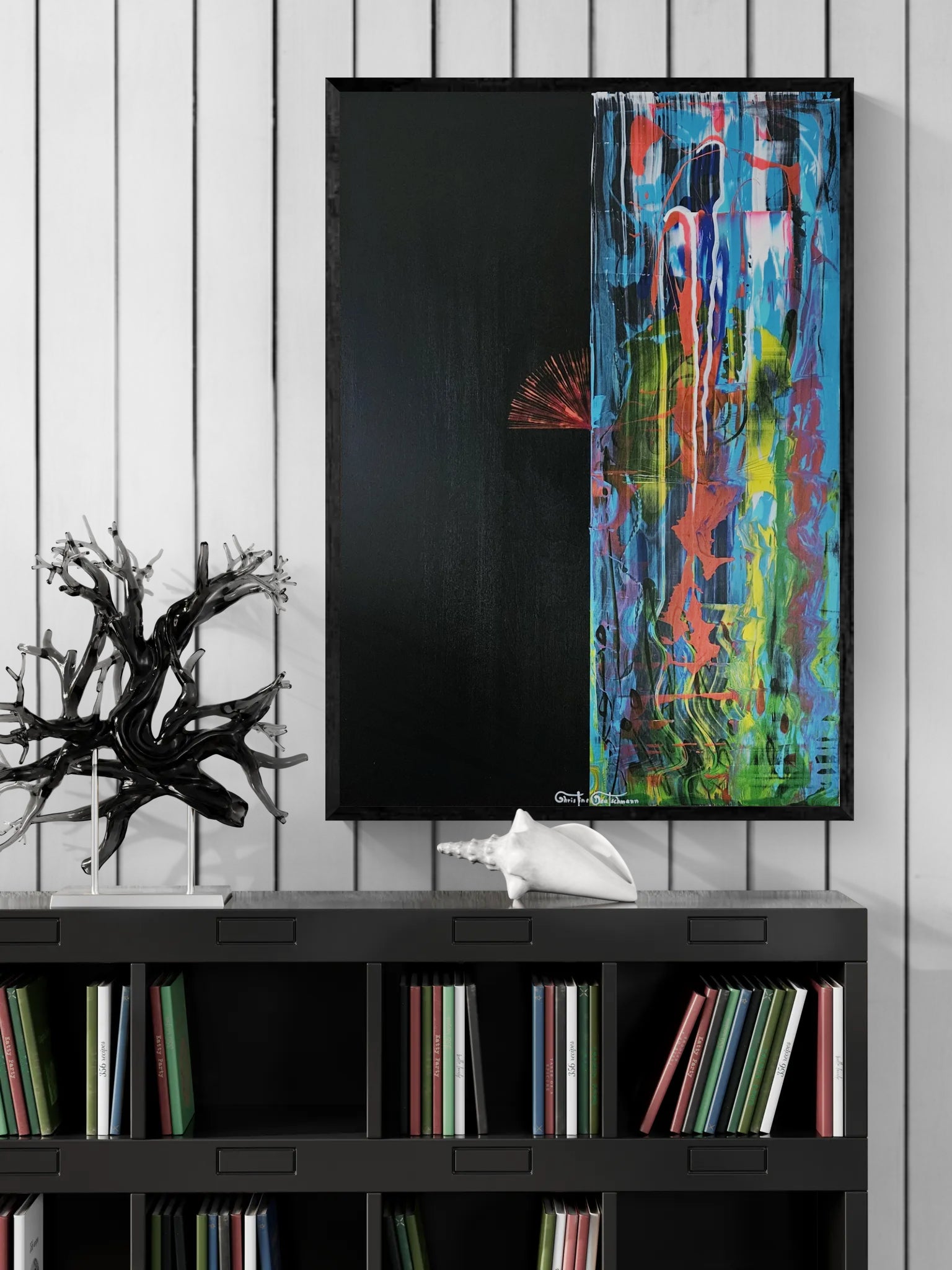 Kunstwerk: "Could be heaven and could be hell" - Premium Leinwand-Druck