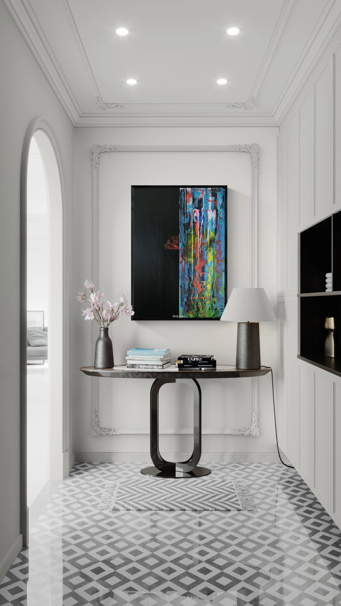 Kunstwerk: "Could be heaven and could be hell" - Premium Leinwand-Druck