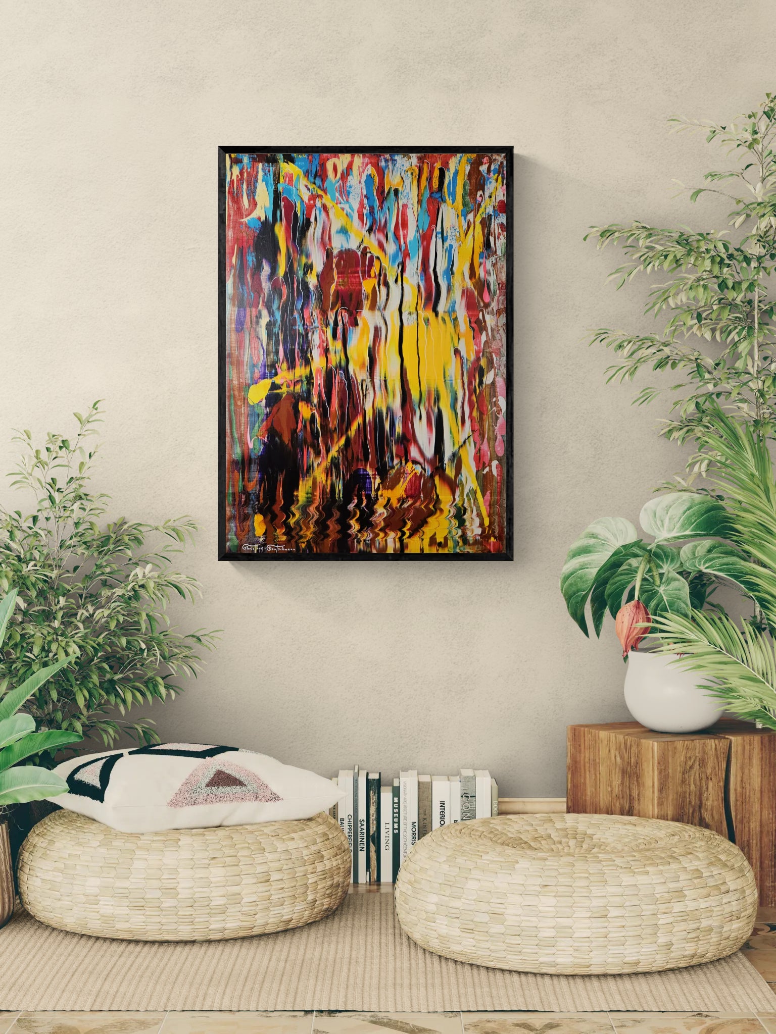 Kunstwerk: "Das Licht des Verborgenen", Premium Leinwand-Druck