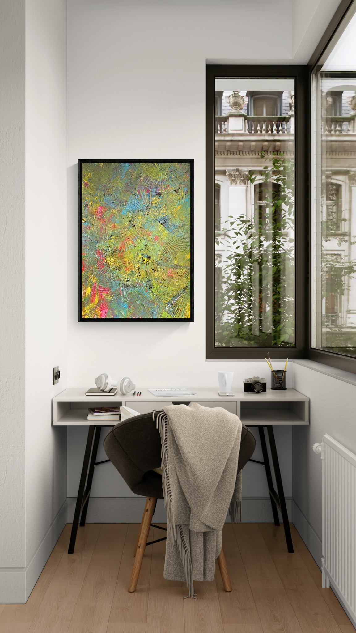 Kunstwerk: "Die Kraft des Moments", Premium Leinwand-Druck