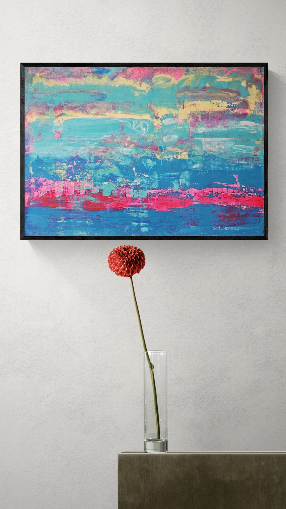 Kunstwerk: "Magie der Vorfreude", Premium Leinwand-Druck