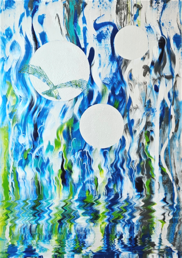 Main image Kunstwerk: "Overwhelming freedom" - Hochwertiger Premium Leinwand-Druck, limitiert auf 10 Stück