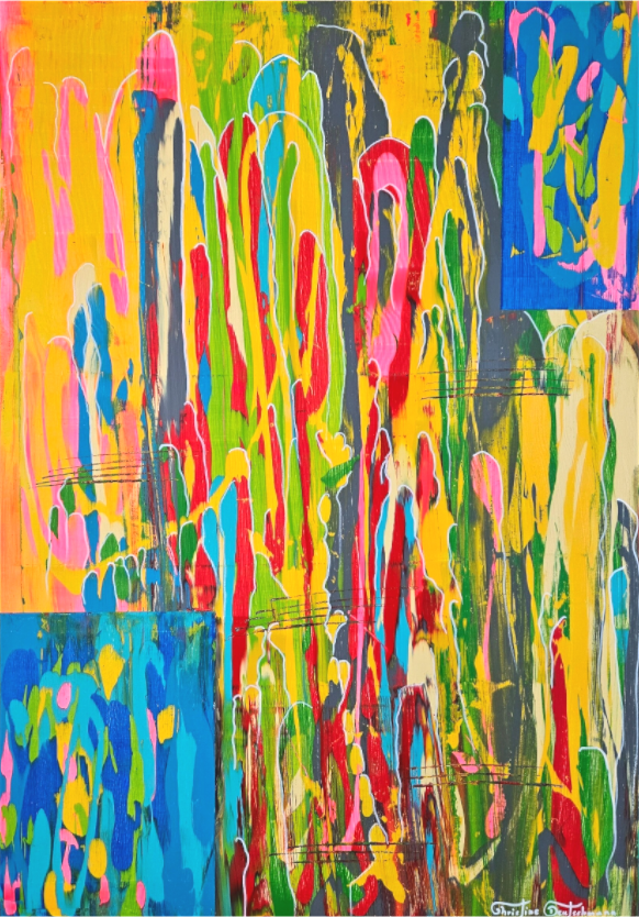 Main image Kunstwerk: "Die Unbeugsamen Nr. 3", Premium Leinwand-Druck, limitierte Auflage