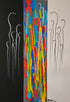 Die Essenz des Seins von Christine Deutschmann, abstraktes Gemälde, Acryl auf Holz