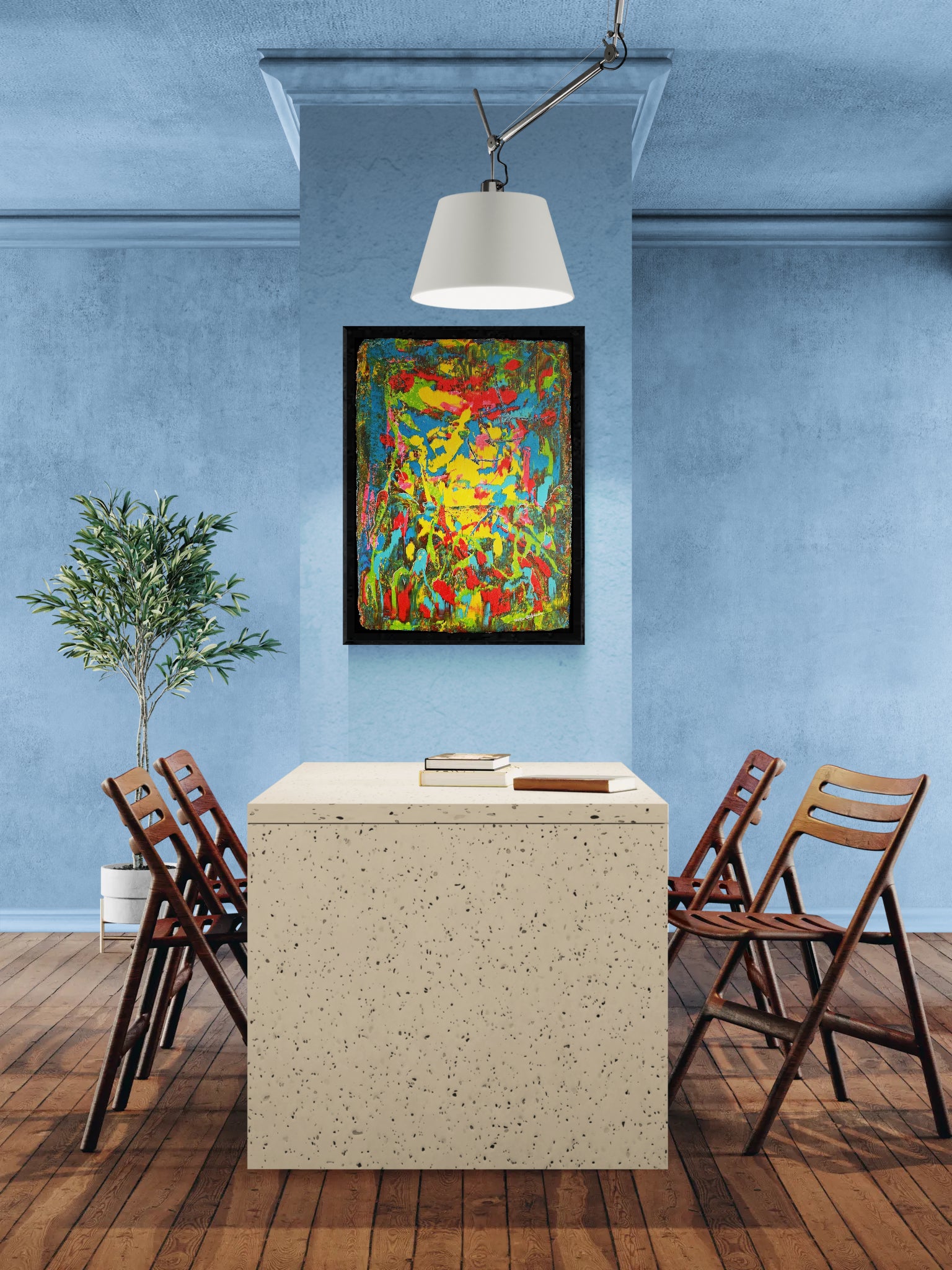 Kunstwerk: "Anitas Freiheit" - Premium Leinwand-Druck