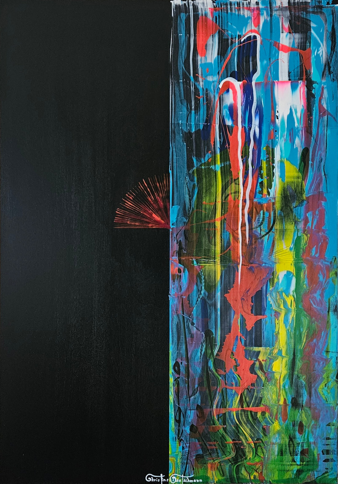 Original-Kunstwerk: "Could be heaven and could be hell", 70 x 100 cm