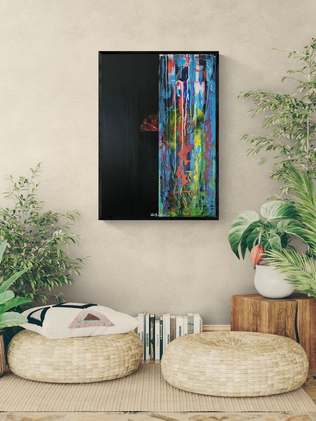 Kunstwerk: "Could be heaven and could be hell" - Premium Leinwand-Druck