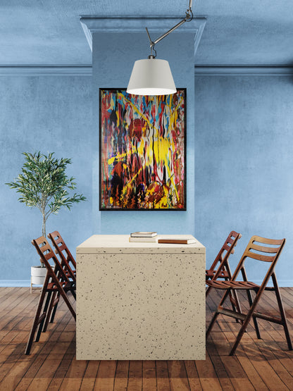 Kunstwerk: "Das Licht des Verborgenen", Premium Leinwand-Druck