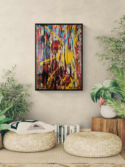 Kunstwerk: "Das Licht des Verborgenen", Premium Leinwand-Druck