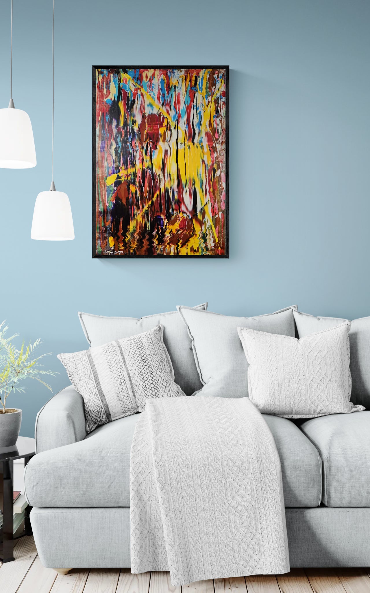 Original-Kunstwerk: "Das Licht des Verborgenen", 70 x 100 cm