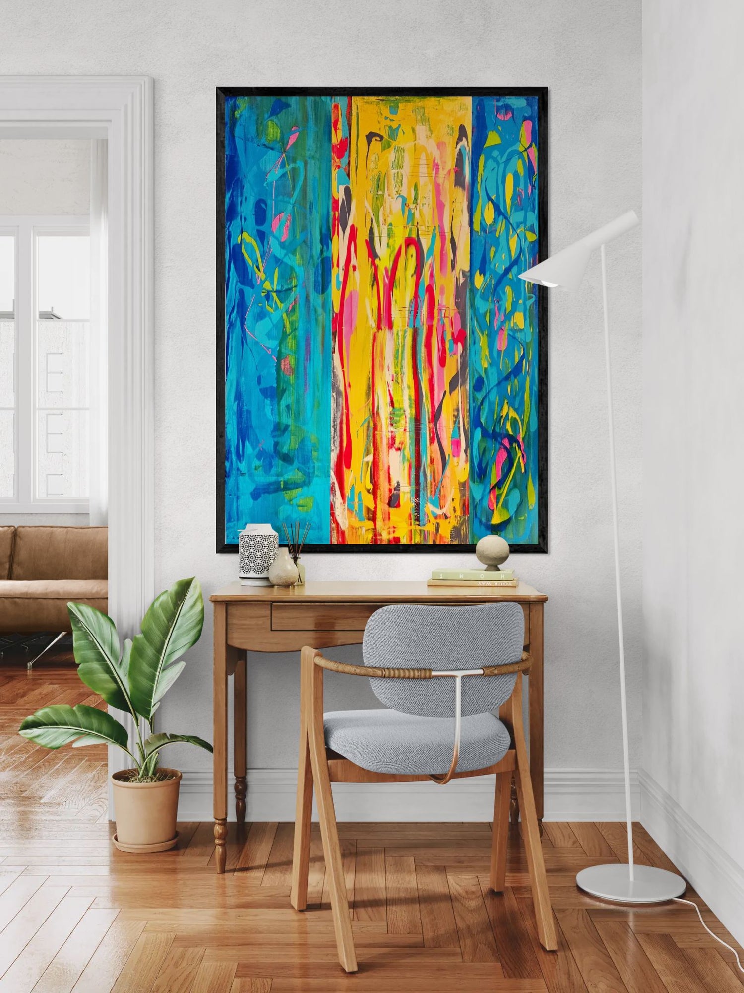 Kunstwerk: "Die Unbeugsamen Nr. 1", Premium Leinwand-Druck