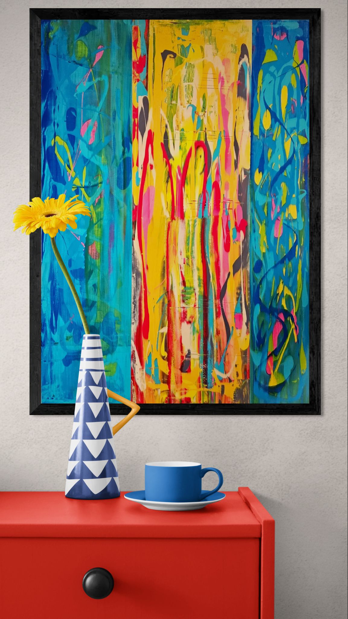 Kunstwerk: "Die Unbeugsamen Nr. 1", Premium Leinwand-Druck