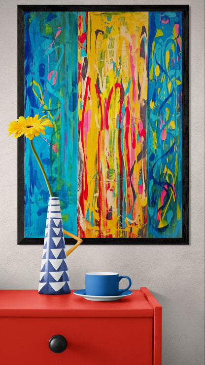 Kunstwerk: "Die Unbeugsamen Nr. 1", Premium Leinwand-Druck