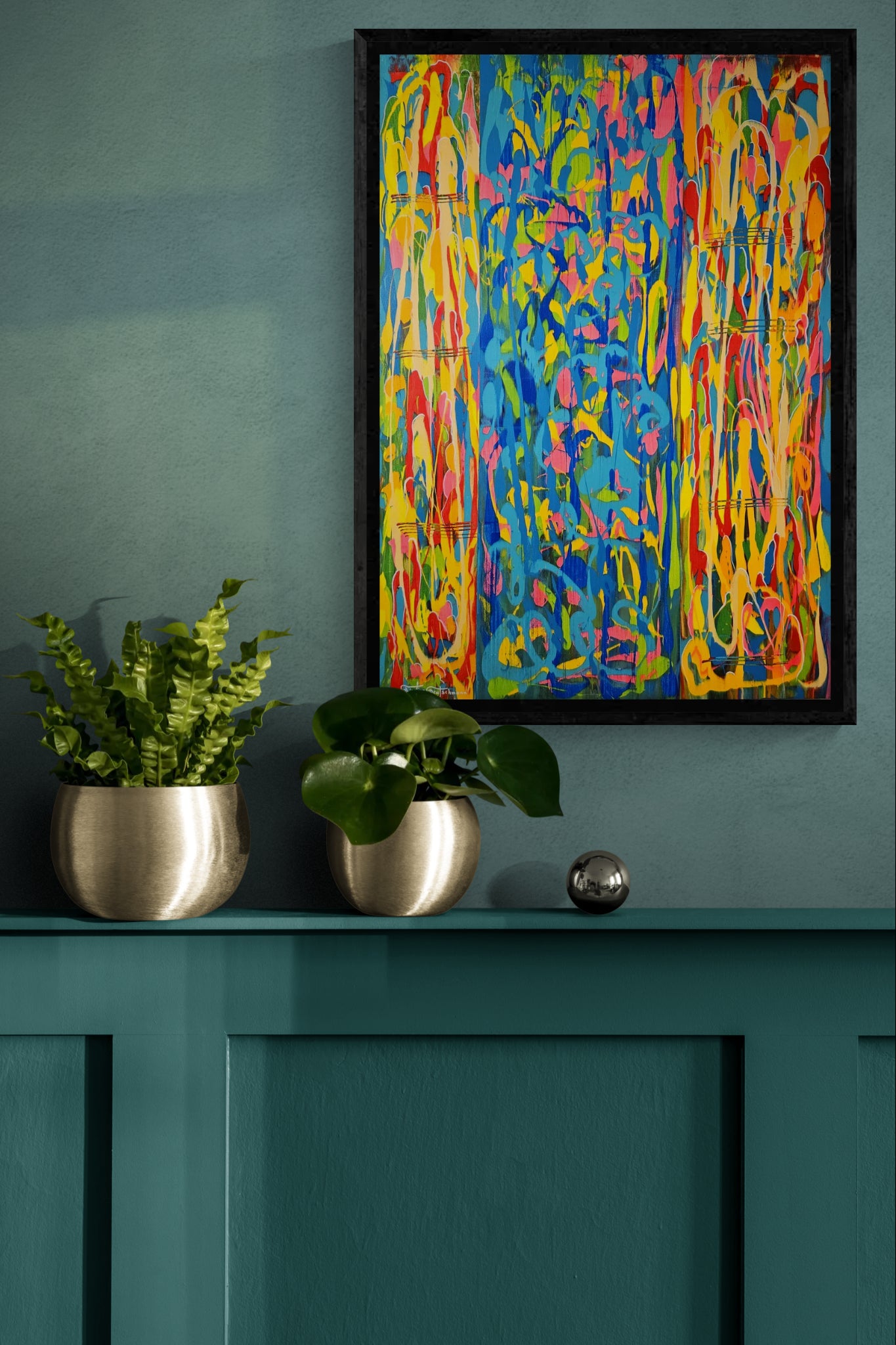 Kunstwerk: "Die Unbeugsamen Nr. 2", Premium Leinwand-Druck