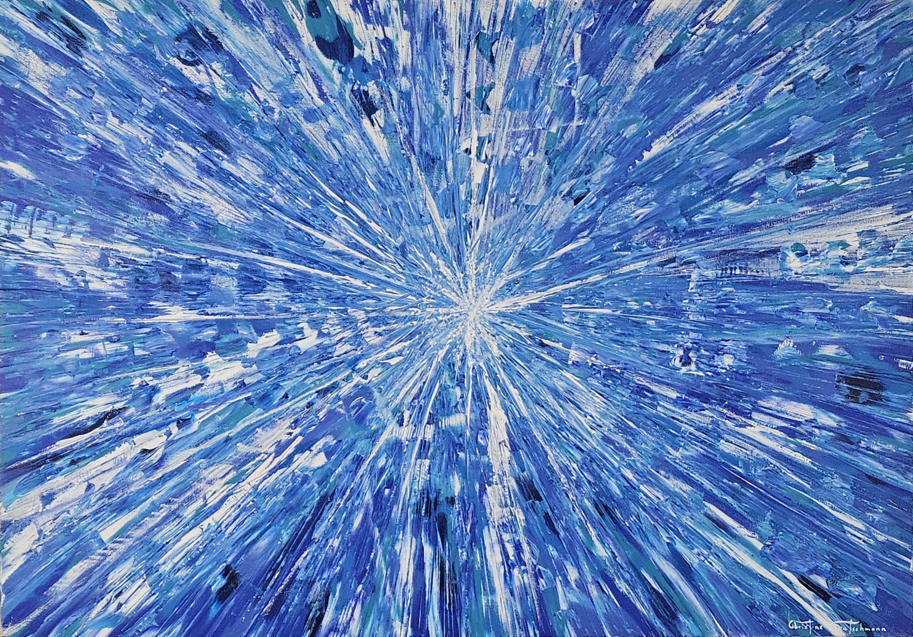 Original-Kunstwerk: "Flow - Die Energie des Universums", 70 x 100 cm