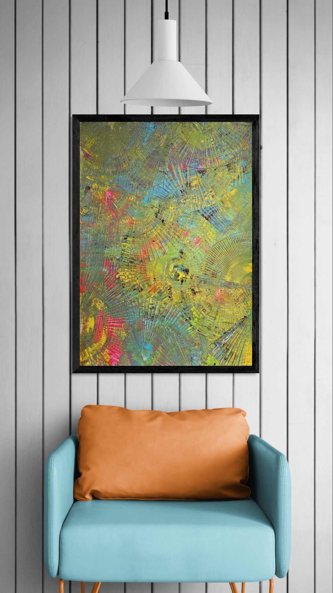 Kunstwerk: "Die Kraft des Moments", Premium Leinwand-Druck