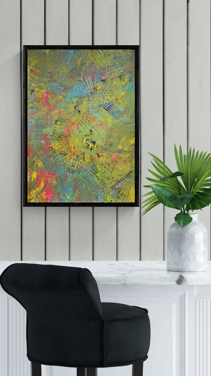 Kunstwerk: "Die Kraft des Moments", Premium Leinwand-Druck