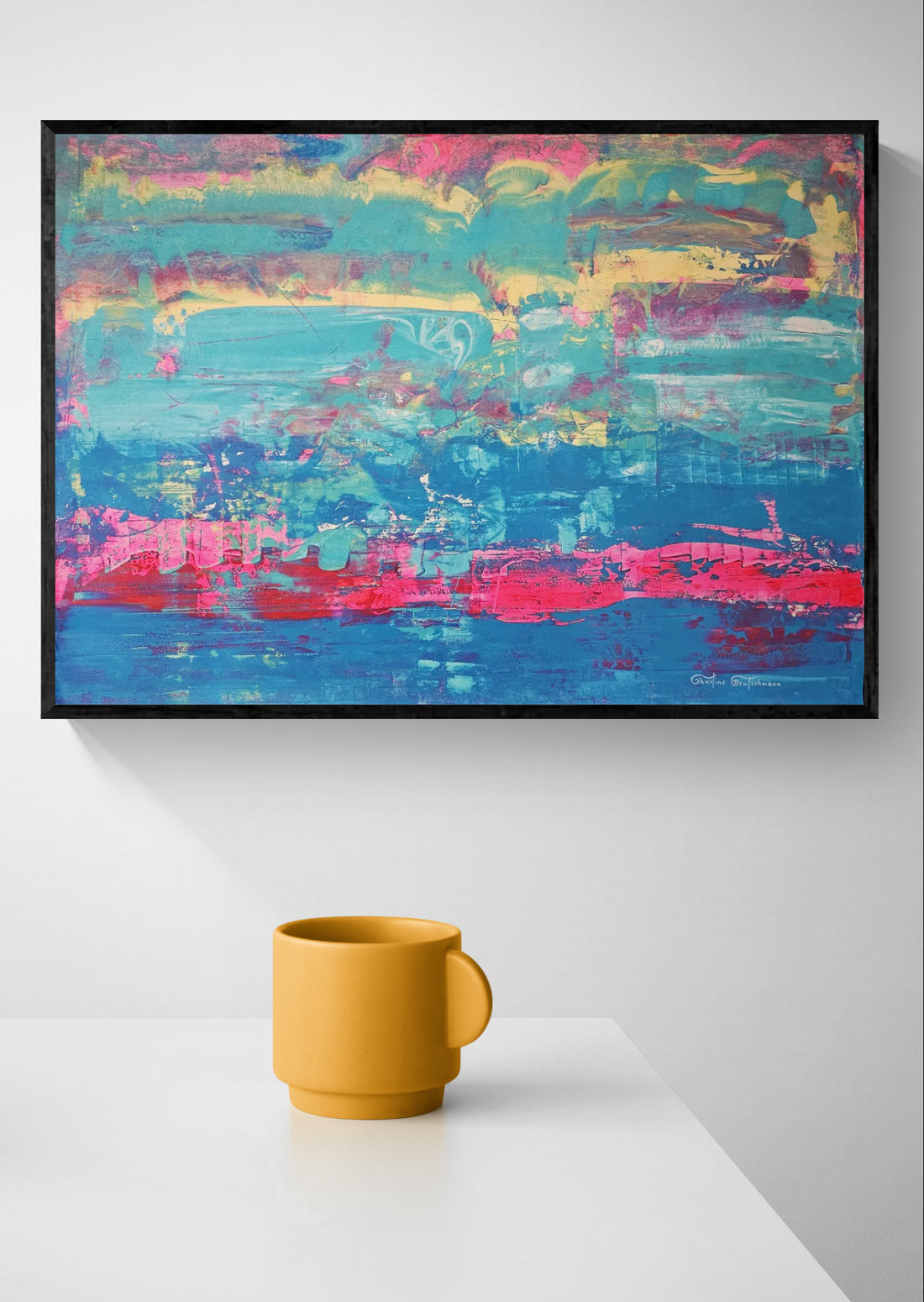 Kunstwerk: "Magie der Vorfreude", Premium Leinwand-Druck