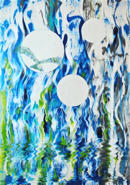 Main image Kunstwerk: "Overwhelming freedom" - Hochwertiger Premium Leinwand-Druck, limitiert auf 10 Stück